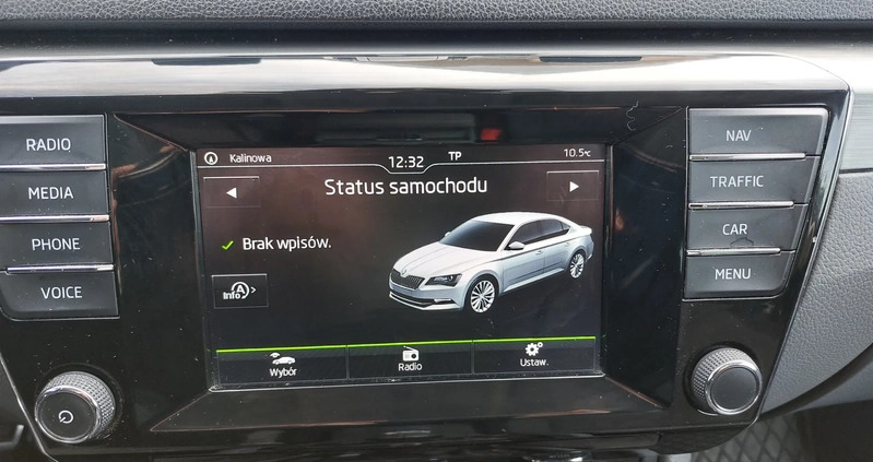 Skoda Superb cena 57874 przebieg: 190000, rok produkcji 2015 z Konin małe 379